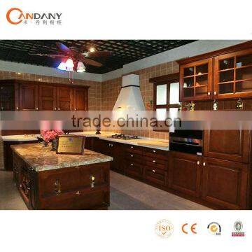 new model kitchen cabinet, cherry solid wooden kitchen cabinet