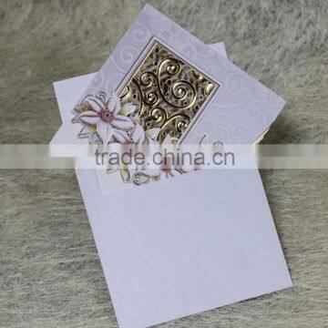 Best Quality 2016 Blank Embossed Wedding Invitations photo-4