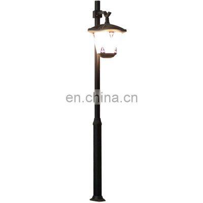 Solar lawn lamp European led lighting outdoor landscape antique die casting manufacturer square modern lawn lamp