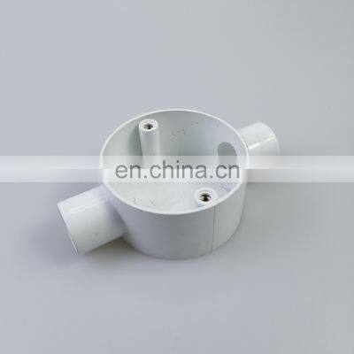 Electrical 20mm 25mm PVC Box 1 Way 2 -3 - 4 Way Intersection Junction Box Plastic Circular Box photo-4