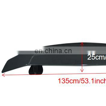 Parts Gloss Black Rear Trunk Spoiler Durable ABS Universal Rear Wing Spoiler Universal For All Cars