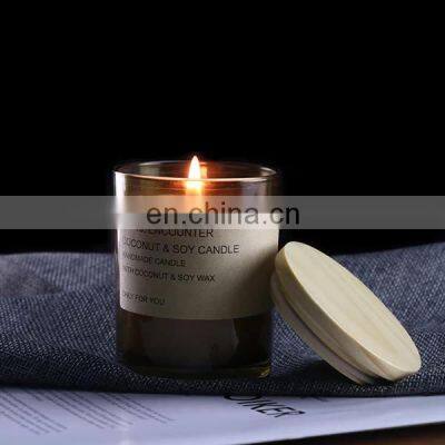 OEM Private Label Scented Candle Luxury Candle Jars With Wooden Lids Candles Scented Luxury With Fragrance For Sales photo-3
