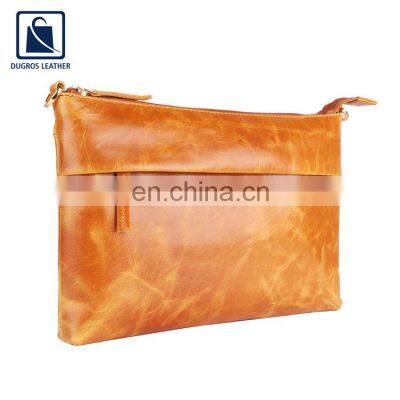 Fashion Style 2020 New Arrival Nickel Fitting and Zip Closure Type Genuine Leather Women Sling Bag