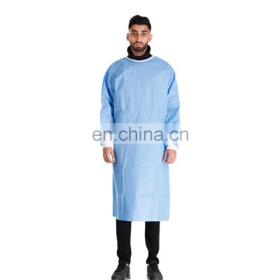 Medical Waterproof Plastic Non-Woven Fabric Disposable Protective Isolation Surgical Gown