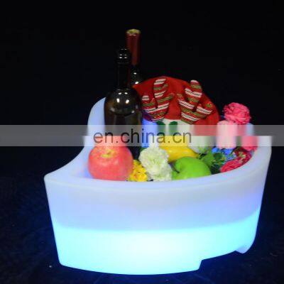 KTV/ Nightclub Party rechargeable luxury  12L large rechargeable led ice bucket for champagne wine bottle Glowing LED ice bucket