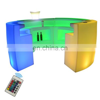 home portable bar tables led furniture nightclub lounge led cocktail table popular luminous LED furniture bar counter table