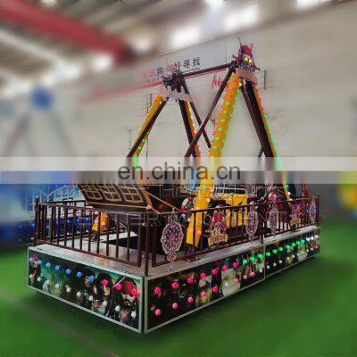 Children amusement park equipment mini pirate ship game rides for sale