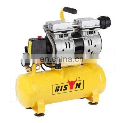 Bison China 230V 50Hz 0.75 Hp 0.55Kw 3/4Hp Oil Free Portable Air Compressor