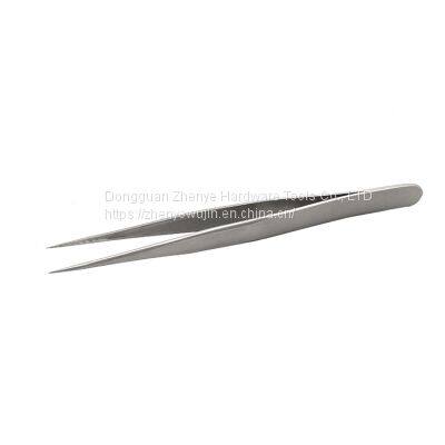 Planting Eyelashes High Precision Tweezers Sand Blasting Anti Slip Static Free Eyelash Clip Single Blossom SS-10 Tweezers photo-4