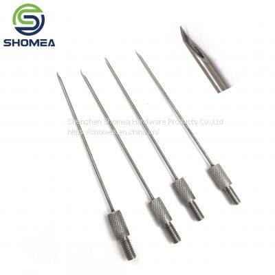 Shomea Customized 304/316 small diameter Stainless Steel Irrigation needle with huber