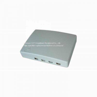 FTTH Network MINI Type 4 Core Rosettes Terminal Box Fiber Optic Faceplate OTB 4 Cores photo-3