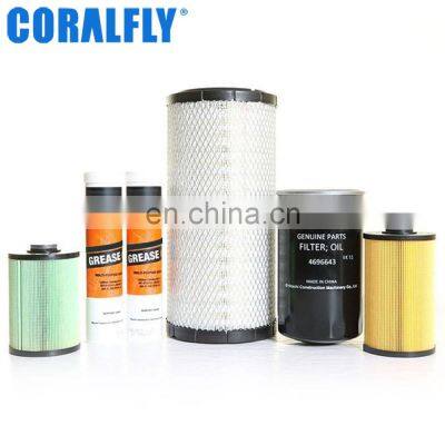 Coralfly Air Oil filter for hitachi baru harga excavator zaxis 120 ex100 75 pc200 mini excavator sarawak bekas spare parts