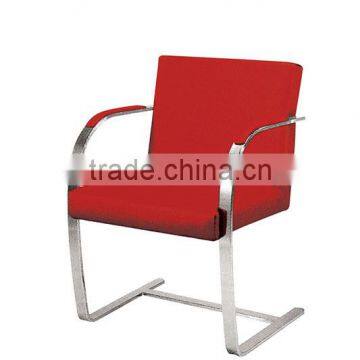 Replica Graceful European Design Stainless Steel Genuine Leather Brno Chair ByLudwing Mies Van Der Rohe for Office photo-6