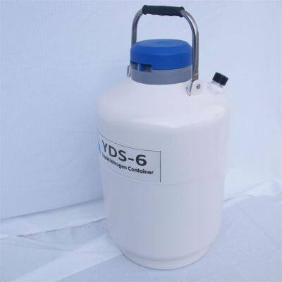Ultra Low Evaporation Liquid Nitrogen Container of Storage Animal Semen 6L