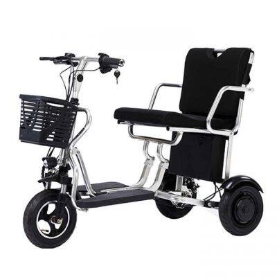 Electric Foldable Small Folding Adult 3 Wheel Electric Tricycle Motorcycle for Elderly photo-4