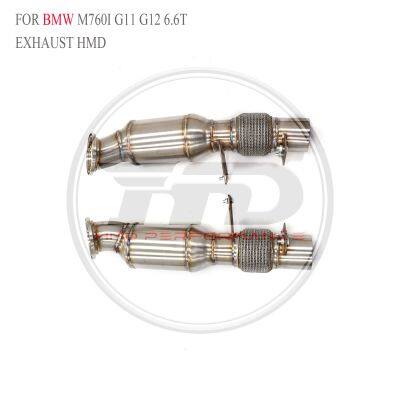 Exhaust Downpipe for BMW 530i G60/640i F06 N55/M760i G11 G12/M550i 750i 850i/M3 M4 F80 F82 Car Accessories Whatsapp+86 18946955156