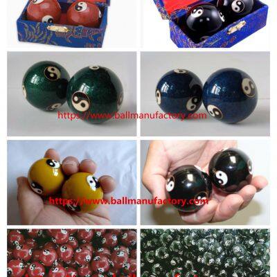Yinyang Baoding Balls with chiming 40mm size for old men hand exercise stress release meditation