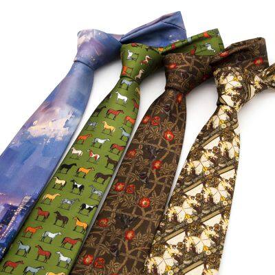 Men's Tie Cufflinks Pocket Towel Set Wholesale Business Men's 8CM Hand-drawn Necktie Small Square Scarf Wedding Party Boys