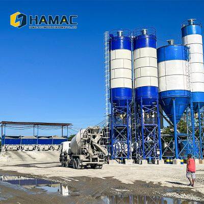 High Efficiency Concrete Batching Plant HZS90 M³/h Belt-type Cement Concrete Mixing Plant for Sales photo-4