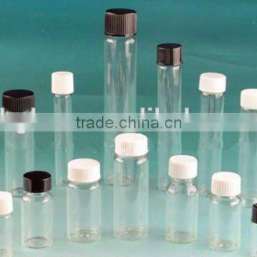 test tube glass bottle with screw plastic cap, borosilicate glass tubing, small glass tube testing bottle with cork