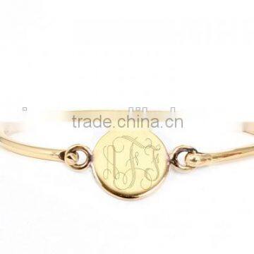 manufacturer supply customized Monogrammed Taylor Bracelet high quality stainless steel bracelet