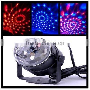 Mini and Delicate Design LED Stage Light Party LED RGB Magic Ball Sound Control for Disco,all kinds of Parties