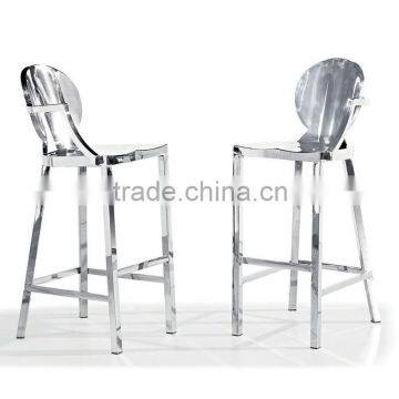 hot sale armrest stainless steel leather bar chairs