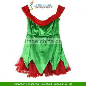 Christmas Elf Helper Fancy Dress Xmas Santas Outfit Costume