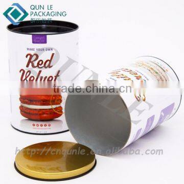 Manufacturer Brand Round Shaped Rigid Mixed Cereals Paper Jar