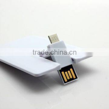 Business card USB drives OTG 16gb 32gb with logo printed for Android Mobile