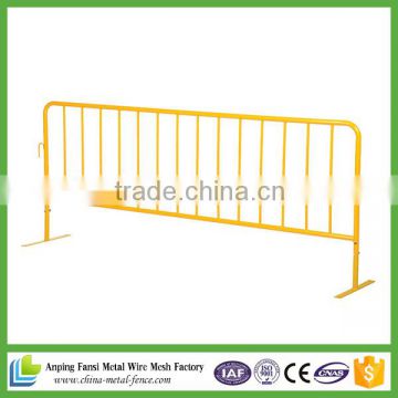 powder coated interlocking construction steel crowd control barricade