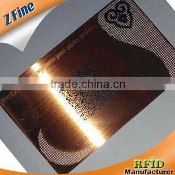 High Quality Metal Card /metal playing card/metal busniess card in ShenZhen