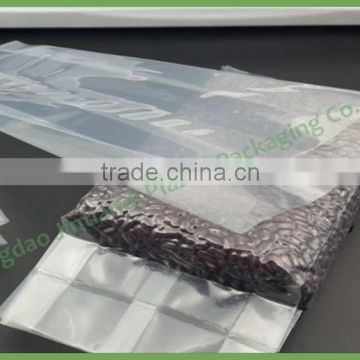 Wholesale Customized transparent plastic side gusset vacuum sealed bag packaging for coffee bean