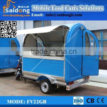 functional motorcycle mobile food trailer/fast food van design