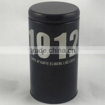 round custom printed coffee tin can