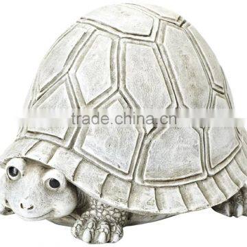 Roman Exclusive Pudgy Pal Turtle Garden Statue 7-Inch Made of Dolomite