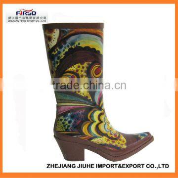 Fashion Cowboy Rain Boots For Women