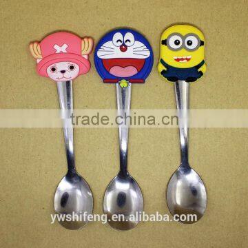 promotional Mini metal spoon with cute cartoon header