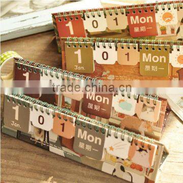 new style paper desktop calendar