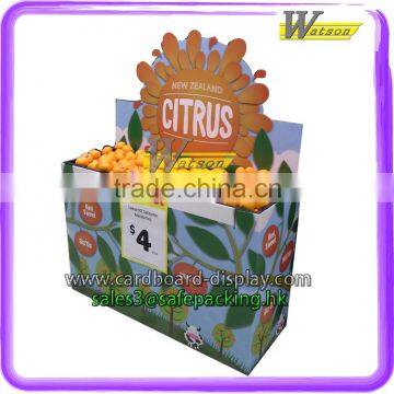 POS multi-tiers cardboard pallet display rack for snacks
