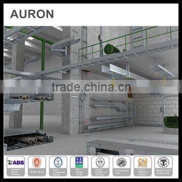 AURON/HEATWELL ss steel power cable channel bridge/ carbon steel electric wire coupling / ss electric cable wall tray bracket