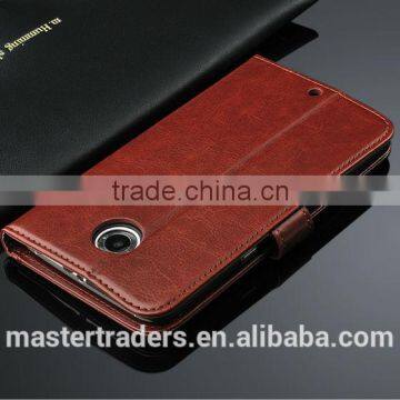 Original Fashion 64 Grain Stand Holder Wallet Flip PU Leather Case For Motorola Google 6 MT-3101 photo-3
