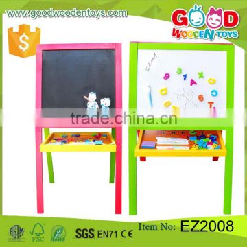 Hot Sale Preschool Educational Learning Drawing Board Wooden Artist Easel For Kids