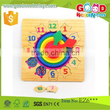 EU Standard Top Quality Clock Model Wooden Toys Game for Early Learning