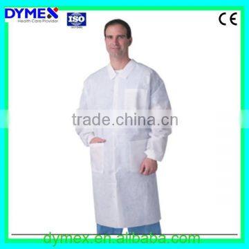 Non Woven Disposable PP Elastic Cuff Lab Coat photo-2