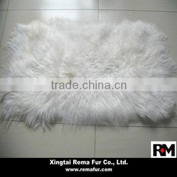 WHITE HAIR LONG HAIR LAMB SKIN PLATE