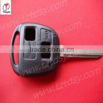 Tongda Brand new 2 button remote key shell without logo for toyota