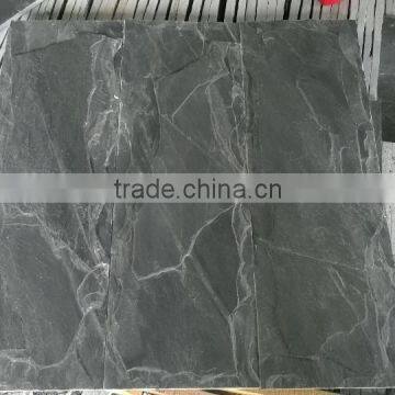 Mushroom Stone Black Slate Tiles & Slabs for Wall Cladding in China