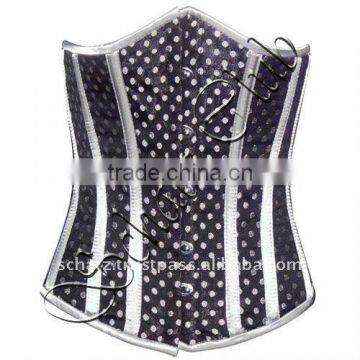 Underbust Polka Dots Corset with steel bones