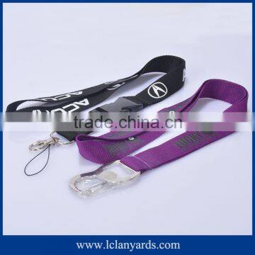 Wholesale cheap polyester strap lanyards with bottle holder